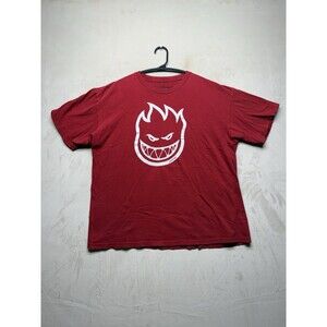 Spitfire Wheels Men’s XL Red Flame Logo Cotton Graphic Short Sleeve T-Shirt